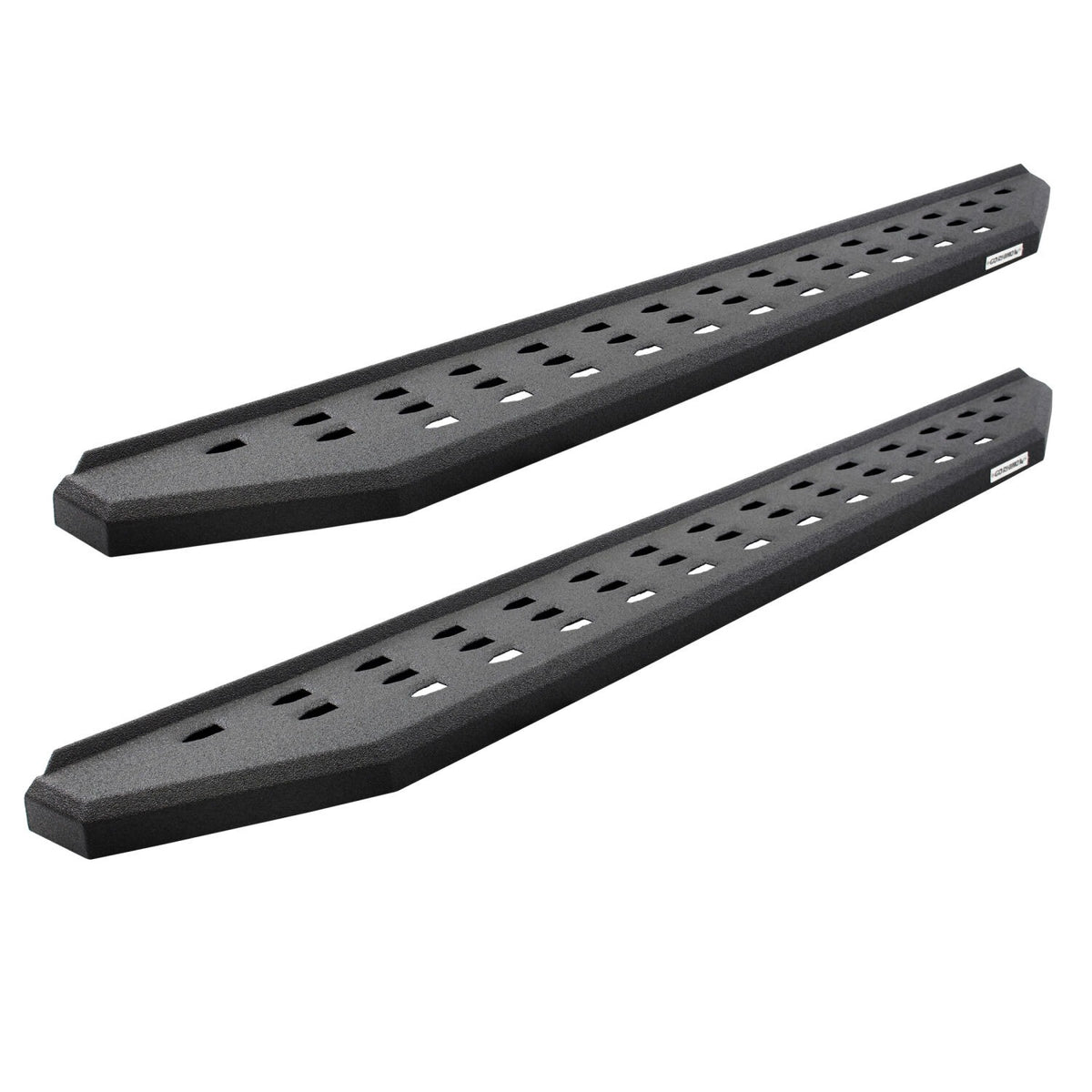 RB20 Running Boards With Mounting Brackets & 2 Pairs of Drop Steps Kit Protective Bedliner Coating 2015-2019 Silverado/Sierra 2500 HD Go Rhino