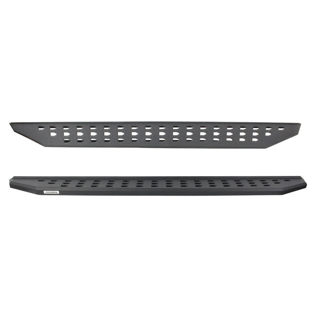 RB20 Running Boards With Mounting Brackets Textured Black 2021-2025 Ford Bronco Go Rhino