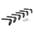 RB10/RB20 Running Boards Mounting Brackets Only Textured Black 1999-2016 Ford F-250 Super Duty Go Rhino