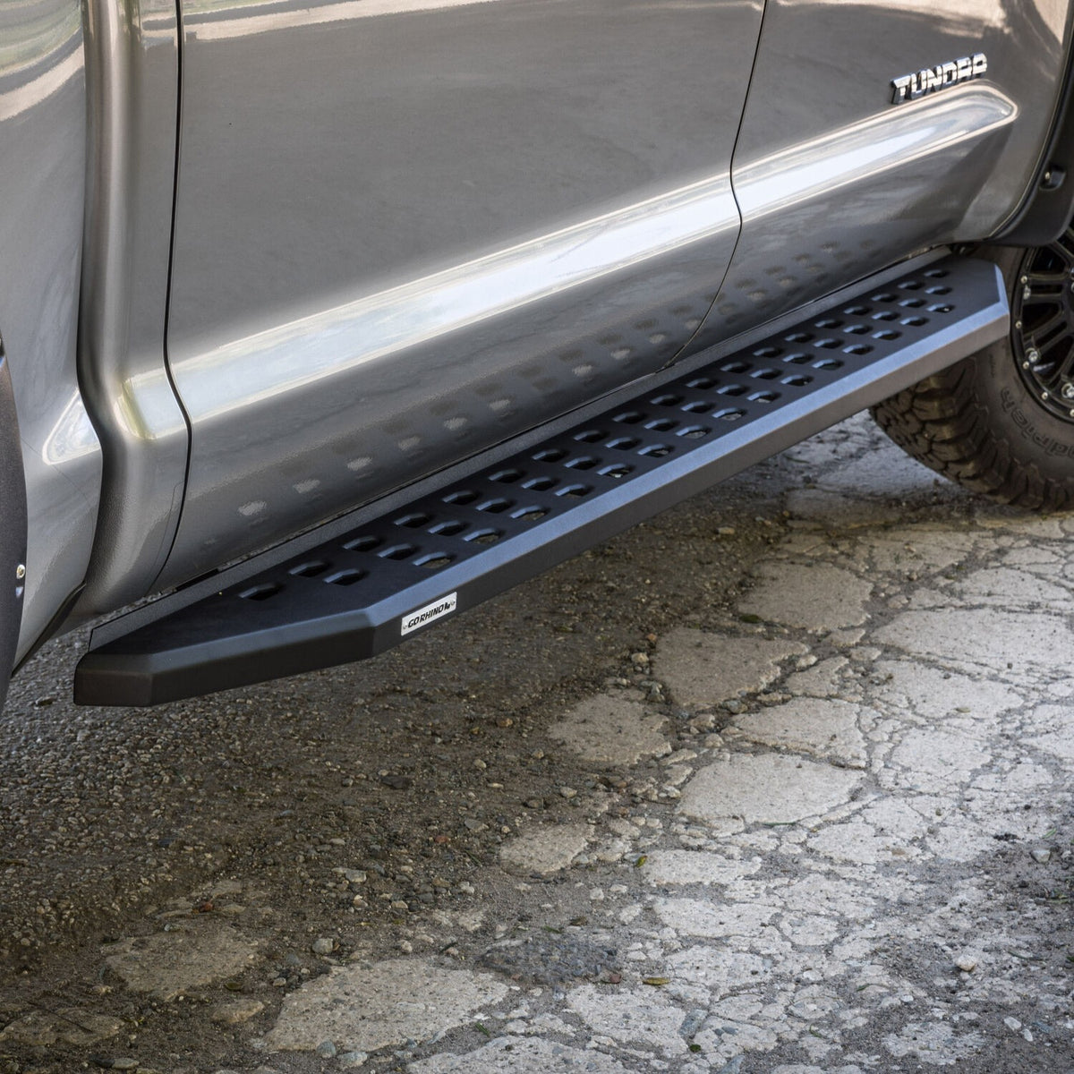 RB20 Running Boards With Mounting Brackets Textured Black 2015-2026 Ford F-150/ F-250/F-350 Go Rhino