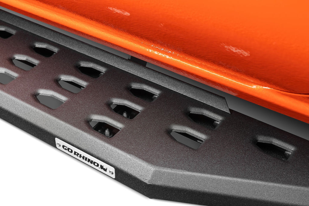RB20 Running Boards With Mounting Brackets Textured Black 2015-2026 Ford F-150/ F-250/F-350 Go Rhino
