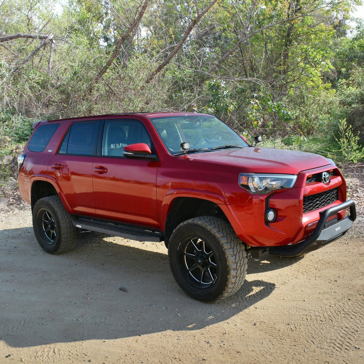 RB20 Running Boards With Mounting Brackets Protective Bedliner Coating 2015-2018 Ram 1500 Go Rhino