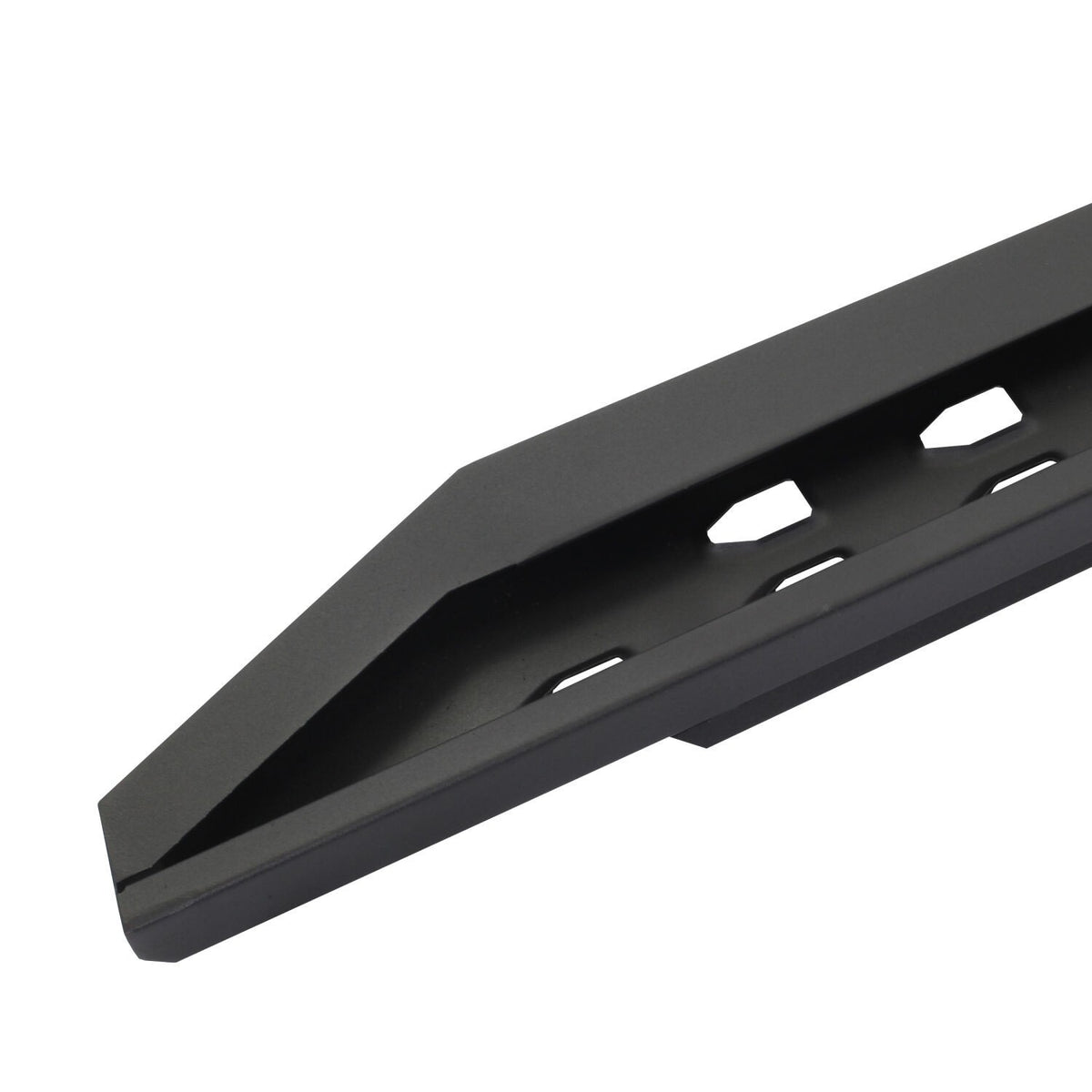 RB10 Slim Line Running Boards With Mounting Brackets Angled Textured Black 2019-2026 Ram 1500 Go Rhino