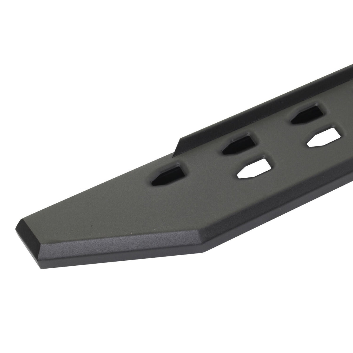 RB10 Slim Line Running Boards With Mounting Brackets Angled Textured Black 2019-2026 Ram 1500 Go Rhino