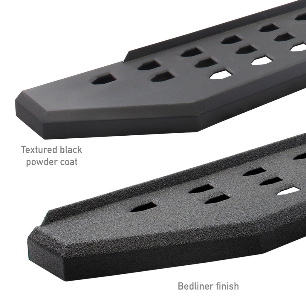 RB20 Running Boards With Mounting Brackets Textured Black 2014-2024 Toyota 4Runner Go Rhino