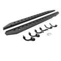 RB20 Slim Line Running Boards With Mounting Brackets Protective Bedliner Coating 2014-2024 Toyota 4Runner Go Rhino