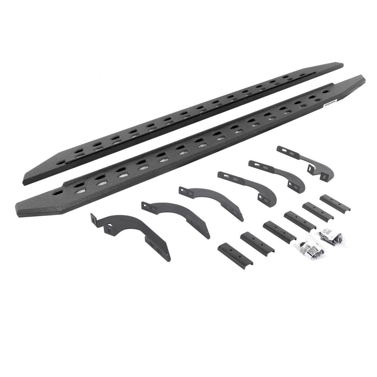 RB20 Slim Line Running Boards with Mounting Bracket Kit Protective Bedliner coating 2024-2026 Toyota Tacoma Go Rhino
