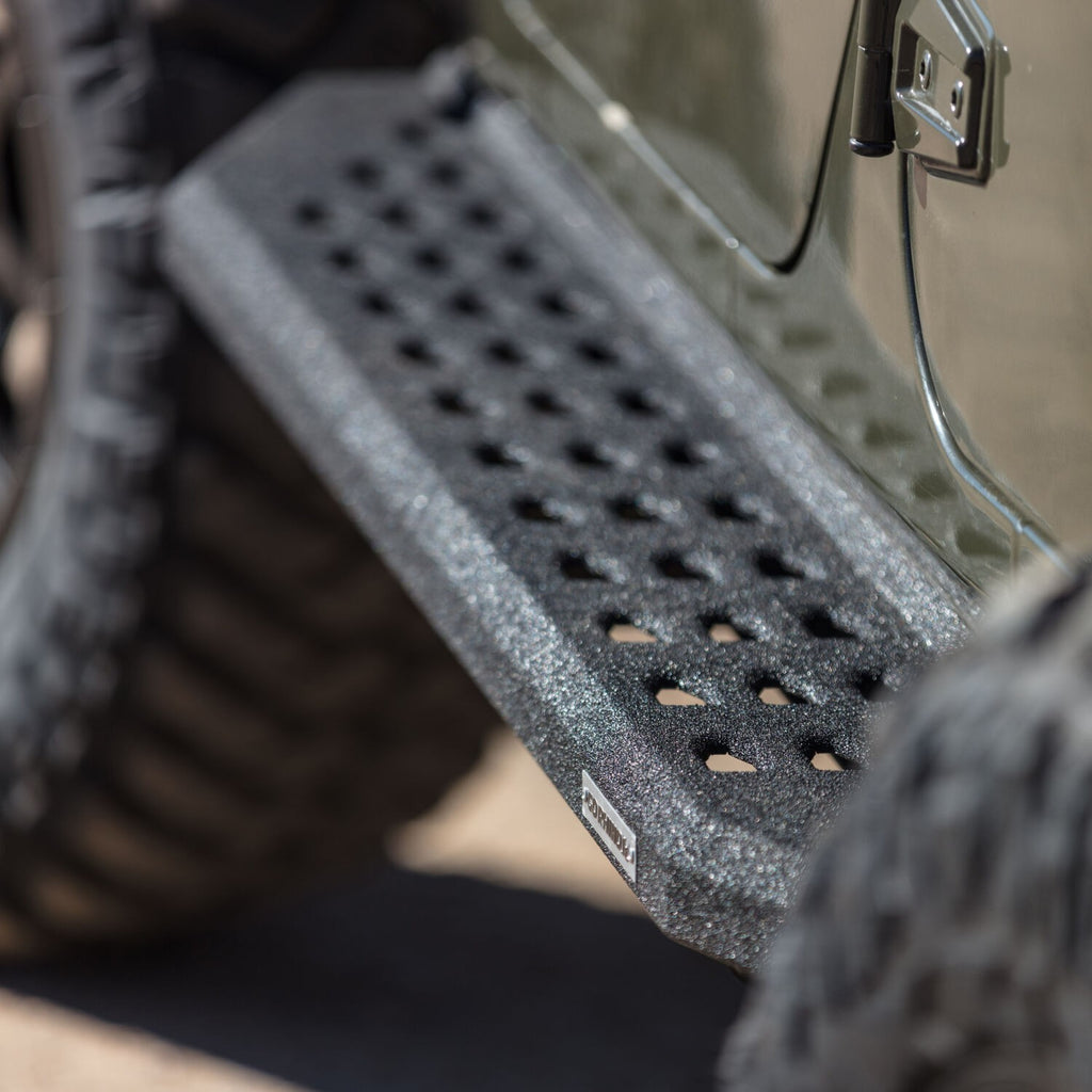RB20 Running Boards With Mounting Brackets Protective Bedliner Coating 2022-2026 Toyota Tundra Go Rhino