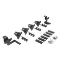 V Series V3, RB30 and RB Slim Side Steps Mounting Brackets Only Textured Black For 2007-2018 Jeep Wrangler JK Go Rhino
