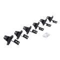 RB10/RB20 Running Boards Mounting Brackets Only Textured Black 2018-2026 Jeep Wrangler Go Rhino