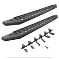 RB20 Running Boards With Mounting Brackets Textured Black 2020-2025 Jeep Gladiator Go Rhino
