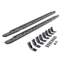 RB30 Slim Line Running Boards with Mounting Bracket Kit Textured Black 2019-2026 Silverado/Sierra 1500/2500 HD Go Rhino