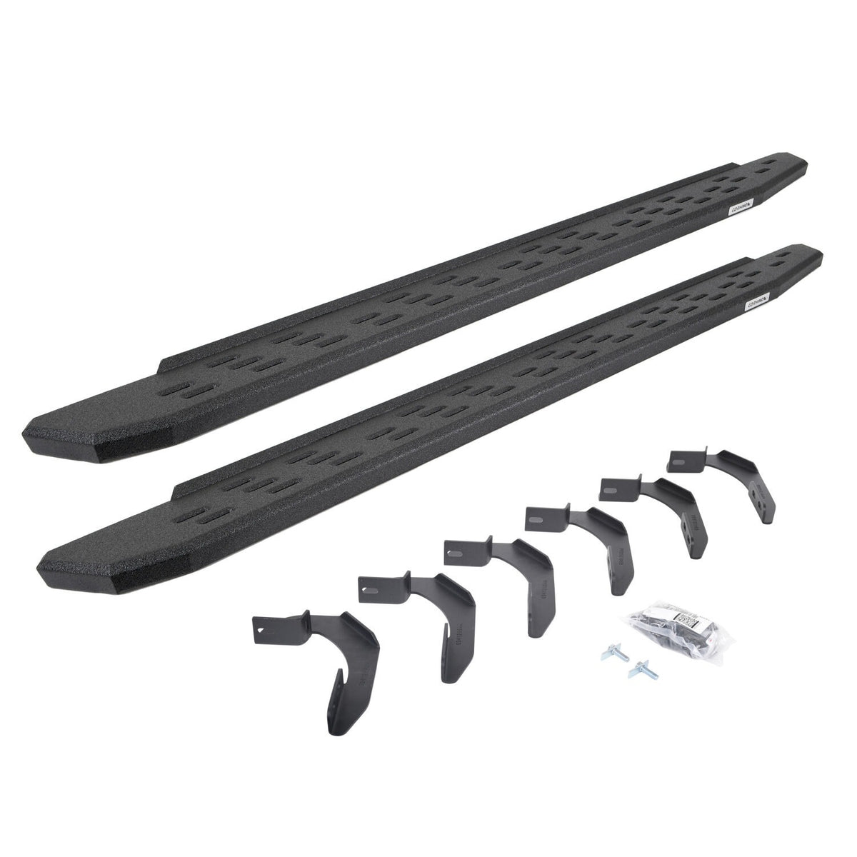 RB30 Running Boards with Mounting Bracket Kit Protective Bedliner Coating 2004-2014 Ford F-150 Go Rhino