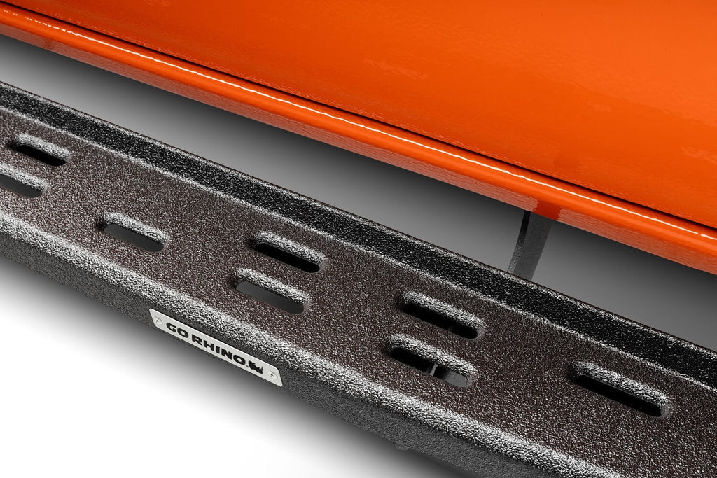RB30 Slim Line Running Boards with Mounting Bracket Kit Protective Bedliner Coating 2019-2025 Ram 1500 Go Rhino