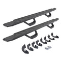 RB30 Running Boards with Mounting Brackets & 2 Pairs of Drops Steps Kit Protective Bedliner Coating 2007-2021 Toyota Tundra Extended Cab Go Rhino