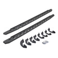 RB30 Slim Line Running Boards with Mounting Bracket Kit Protective Bedliner Coating 2007-2021 Toyota Tundra Crew Cab Go Rhino