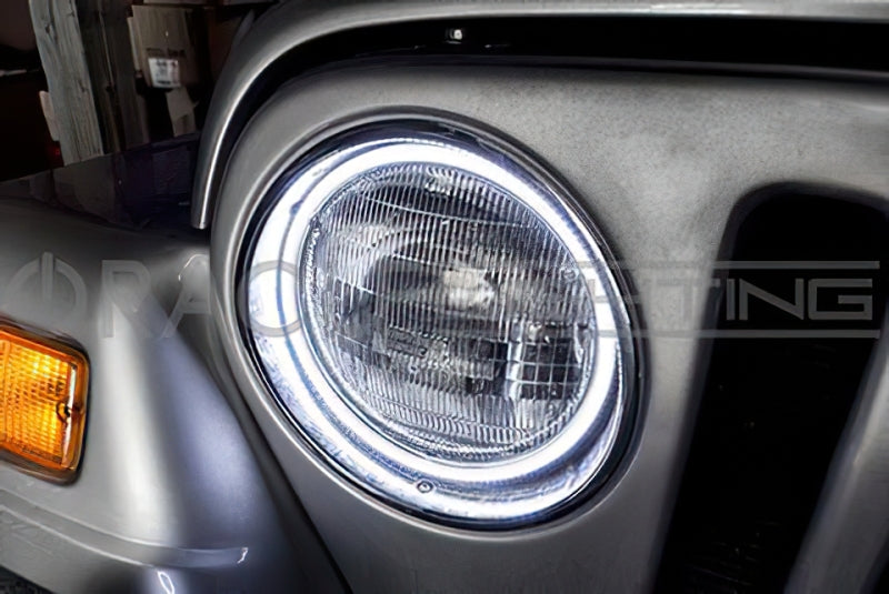 Oracle 7in Round Exterior Waterproof LED Halo Kit - ColorSHIFT