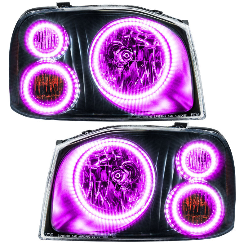 Oracle 01-04 Nissan Frontier SMD HL - Triple Halo - ColorSHIFT w/ Simple Controller
