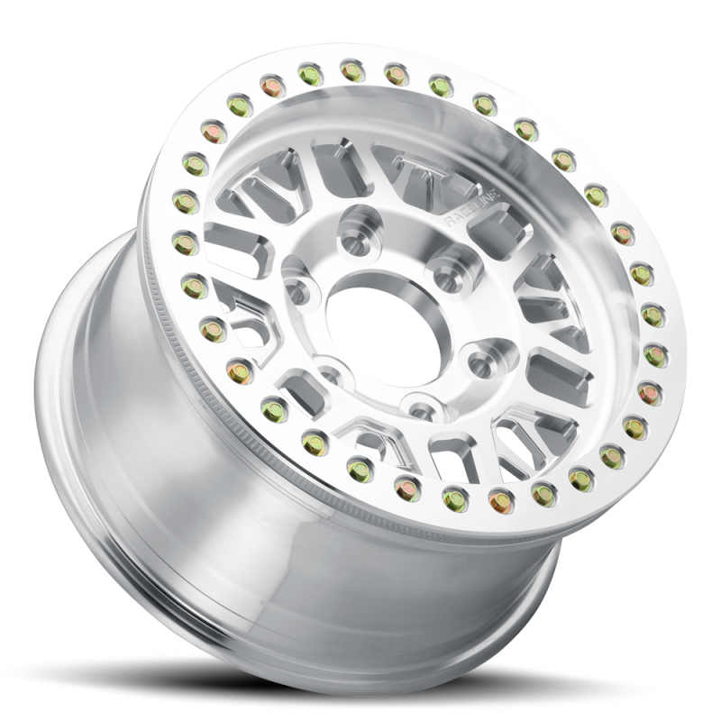 Raceline RT951F Ryno 17x9in / 6x135 BP / 25mm Offset / 87.1mm Bore - Machined Beadlock Wheel