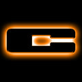ORACLE Lighting Universal Illuminated LED Letter Badges - Matte Blk Surface Finish - C