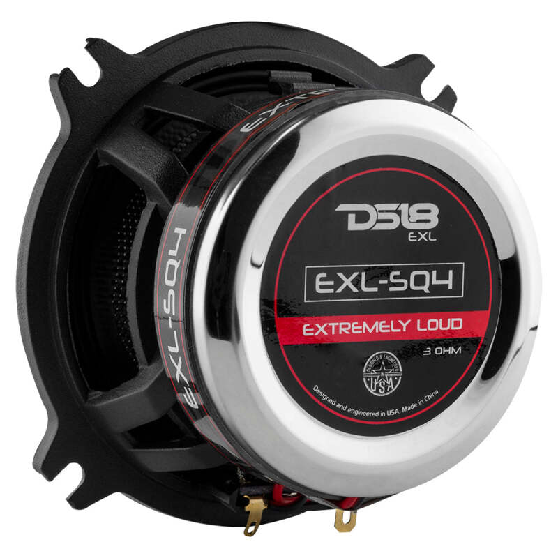 DS18 4in 60 Watts RMS 3 ohm 2-Way Coaxial Speakers And Component System w/ Fiberglass Cone