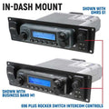 Rugged Radios Yamaha Wolverine RMAX Comp Comm Kit w/ Rocker Switch BT 2-Way STX Remote Head/ G1 GMRS