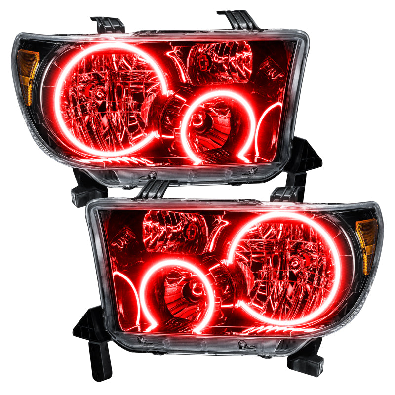 Oracle 07-11 Toyota Tundra Pre-Assembled Headlights - Black Housing - w/o Controller
