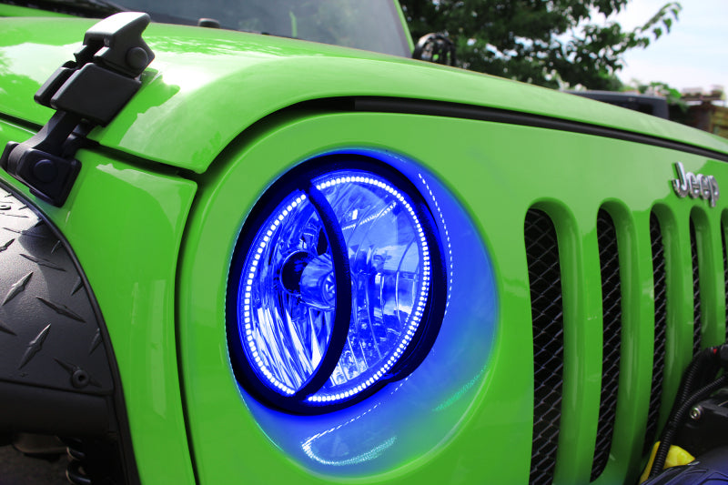 Oracle Jeep Wrangler JK 07-17 LED Waterproof Halo Kit - ColorSHIFT w/ Simple Controller
