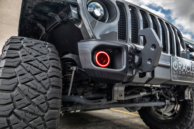 Oracle Jeep Wrangler JK/JL/JT High Performance W LED Fog Lights - Red