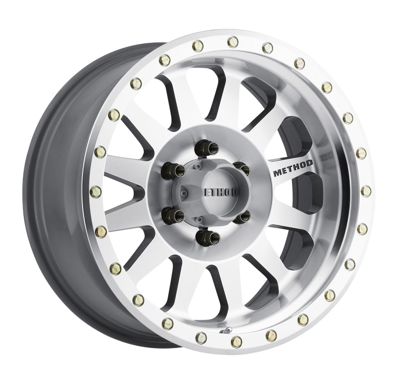 Aluminum Wheels 18x9 Double Standard MR304 Bolt Pattern 6 On 139.7 Offset -12 Lip Size 3.86 Machined SL Clear Coat Method