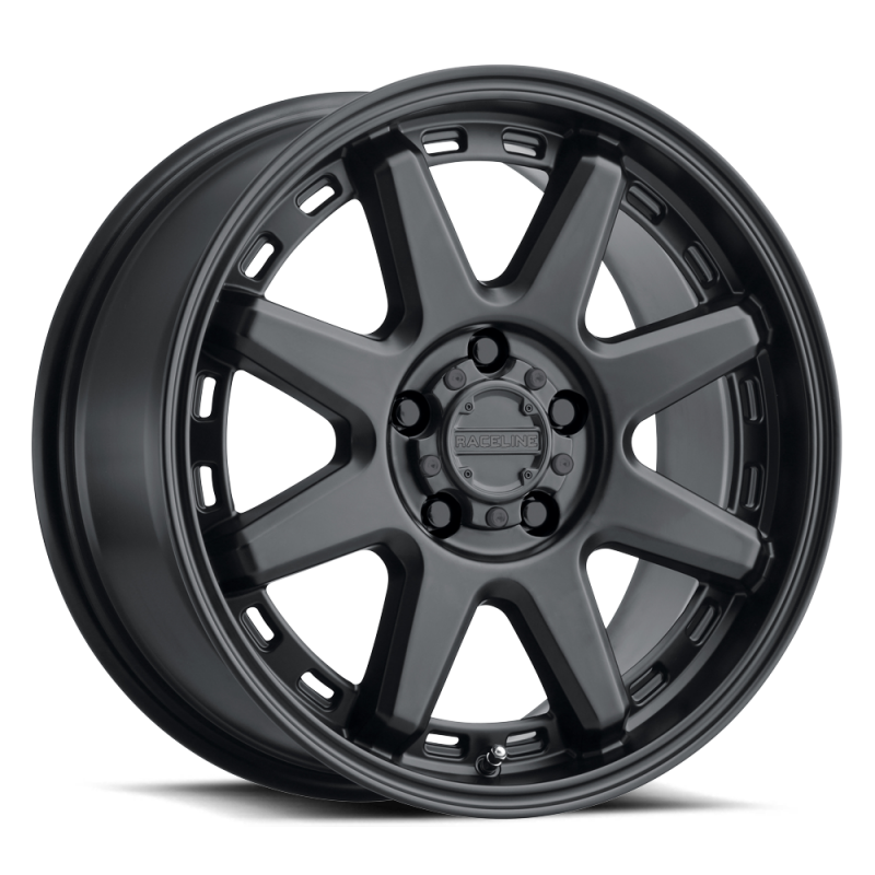 Raceline 947B Scout 20x10in / 5x127 BP / -19mm Offset / 78.1mm Bore - Satin Black Wheel