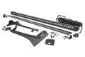 LED Light Kit Windshield 50 Inch Black Single Row WHT DRL Jeep Gladiator JT/Wrangler JL (18-26) Rough Country