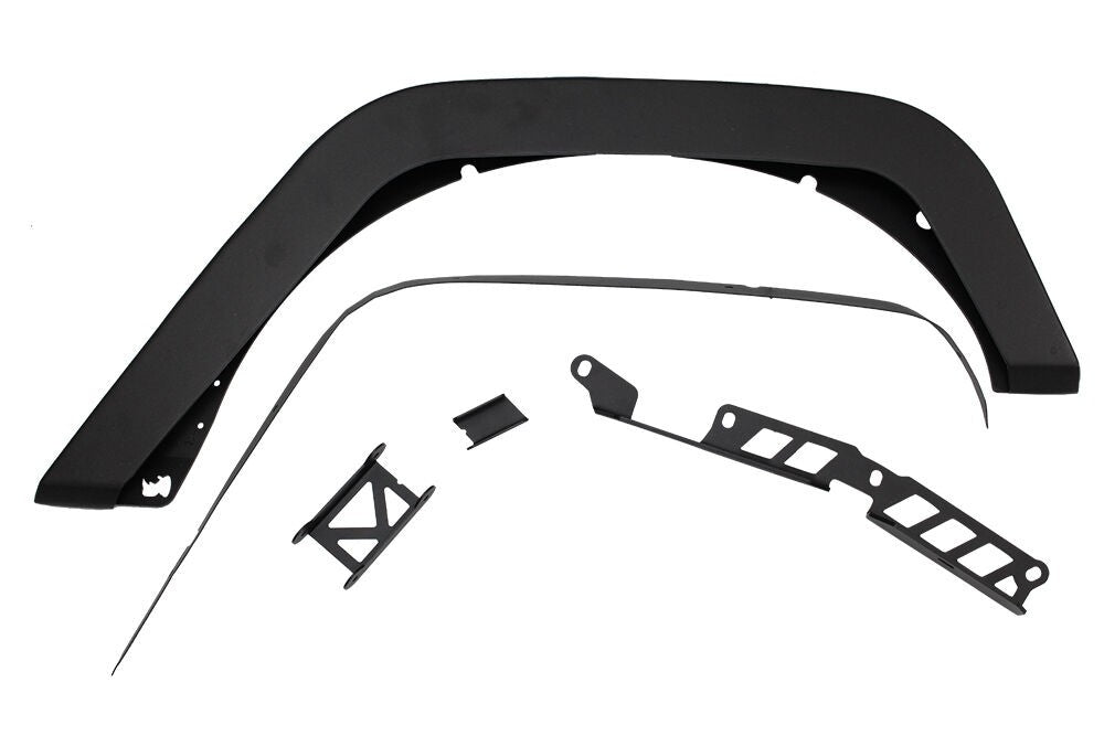 Trailline Rear Fenders Textured Black For 2007-2018 Jeep Wrangler JK Go Rhino