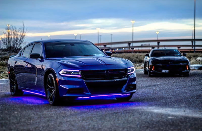 Oracle 15-21 Dodge Charger RGB+W DRL Headlight DRL Upgrade Kit - ColorSHIFT