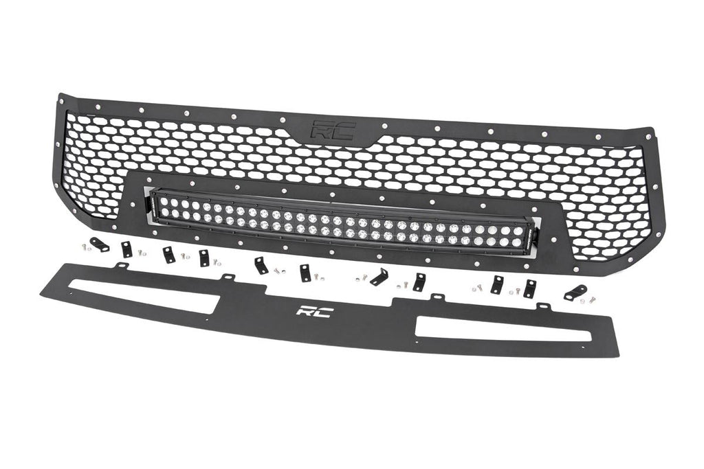 Mesh Grille 30 Inch Dual Row LED Black Toyota Tundra 2WD/4WD (2014-2017) Rough Country