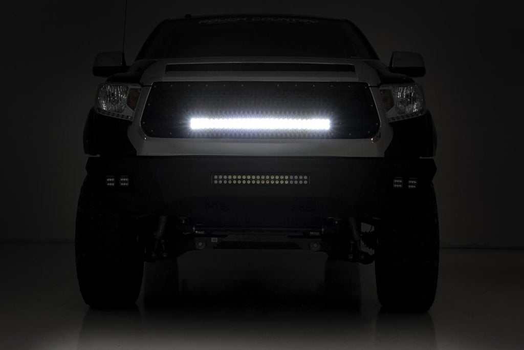 Mesh Grille 30 Inch Dual Row LED Black Toyota Tundra 2WD/4WD (2014-2017) Rough Country
