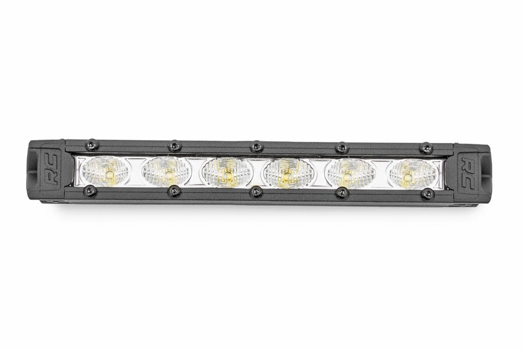 6 Inch Chrome Series LED Light Bar Slim Line Pair Rough Country