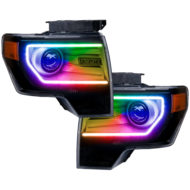 Oracle Ford F-150/Raptor 09-14 Perimeter Halo Kit - ColorSHIFT w/ Simple Controller