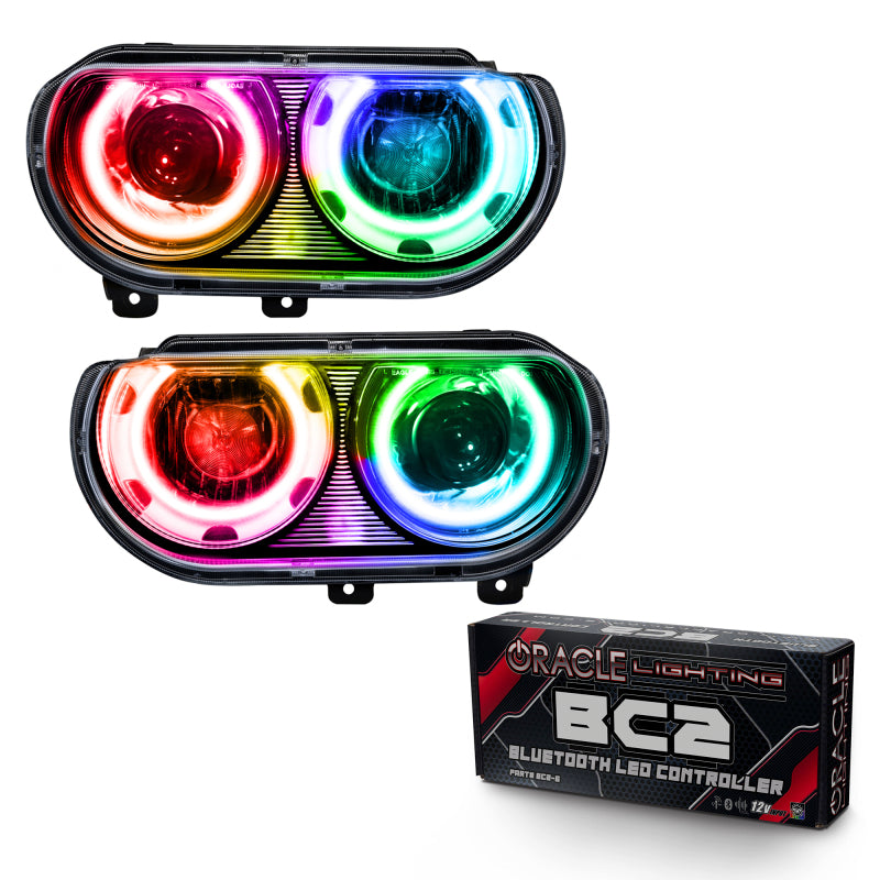 Oracle 08-14 Dodge Challenger SMD HL (HID Style) - ColorSHIFT w/ BC1 Controller