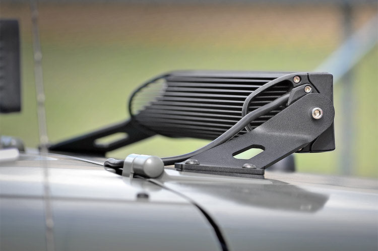 LED Light Mount Hood 20 Inch Jeep Wrangler JK/Wrangler Unlimited (07-18) Rough Country