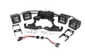 LED Light Kit Fog Mount Dual 2 Inch Black Pair Chevy Silverado 2500 HD/3500 HD (11-14) Rough Country
