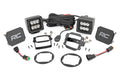 LED Light Kit Fog Mount 2 Inch Black Pair Jeep Wrangler JK/Wrangler Unlimited (10-18) Rough Country