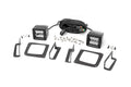 LED Light Kit Fog Mount 2 Inch Black Pair GMC Sierra 1500 2WD/4WD (14-15) Rough Country