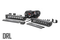 8 Inch Black Series LED Light Bar Single Row Cool White DRL Pair Rough Country