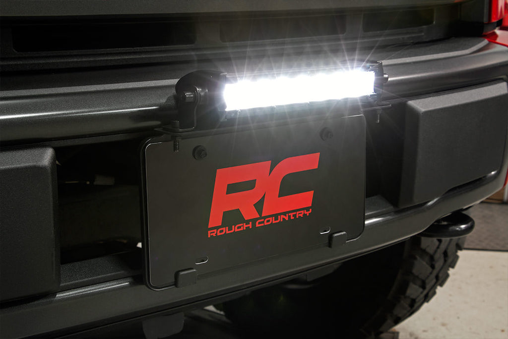 8 Inch Black Series LED Light Bar Single Row Cool White DRL Pair Rough Country
