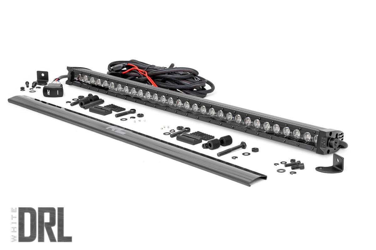 30 Inch Black Series LED Light Bar Single Row Rough Country