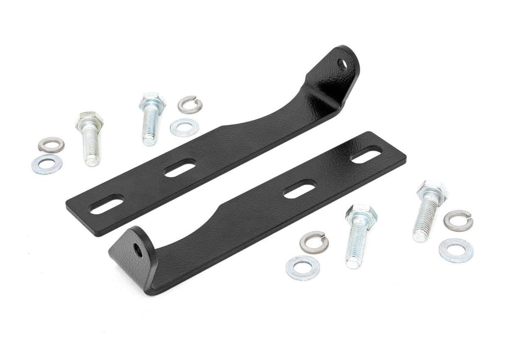 LED Light Kit Bumper Mount 20 Inch Black Dual Row Jeep Grand Cherokee WK2 (11-20) Rough Country