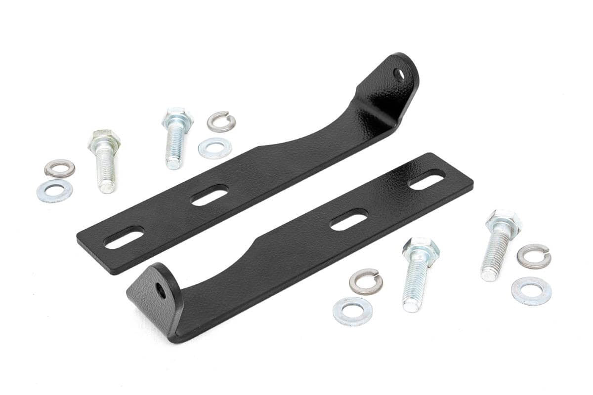 LED Light Kit Bumper Mount 20 Inch Black Dual Row Jeep Grand Cherokee WK2 (11-20) Rough Country