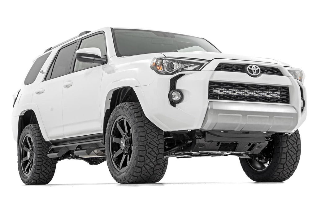 LED Light Kit Bumper Mount 30 Inch Black Dual Row Toyota 4Runner (14-20) Rough Country