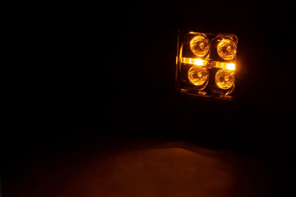 2 Inch Black Series LED Light Pods Flush Mount DRL Rough Country